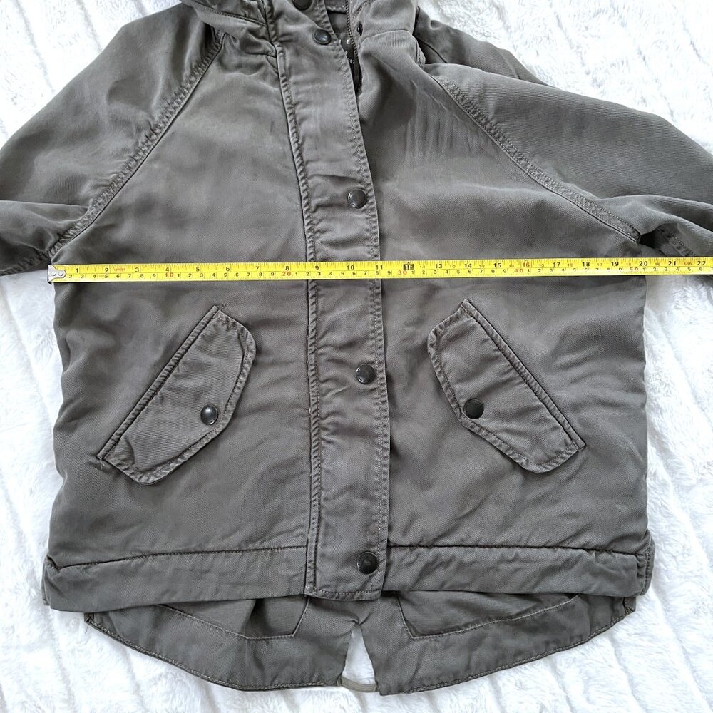 AEO American Eagle Hooded Military Jacket (Green) XS - Picture 9 of 12